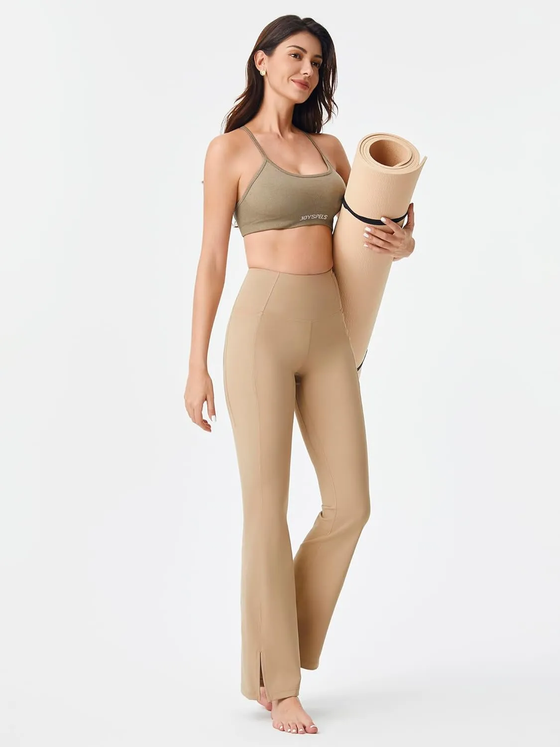 AFITNE Women's Flare Leggings High Waist Yoga Pants with Pockets Tummy Control Workout Casual Bootcut Pants
