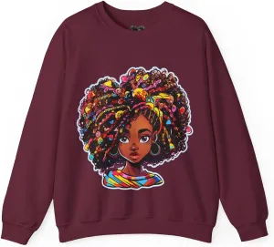 Afro Sweatshirt To Match Unisex Crewneck Sweatshirt Sneaker Shirt, Girlfriend Gift, Birthday Gift For Mom, Heavy Blend