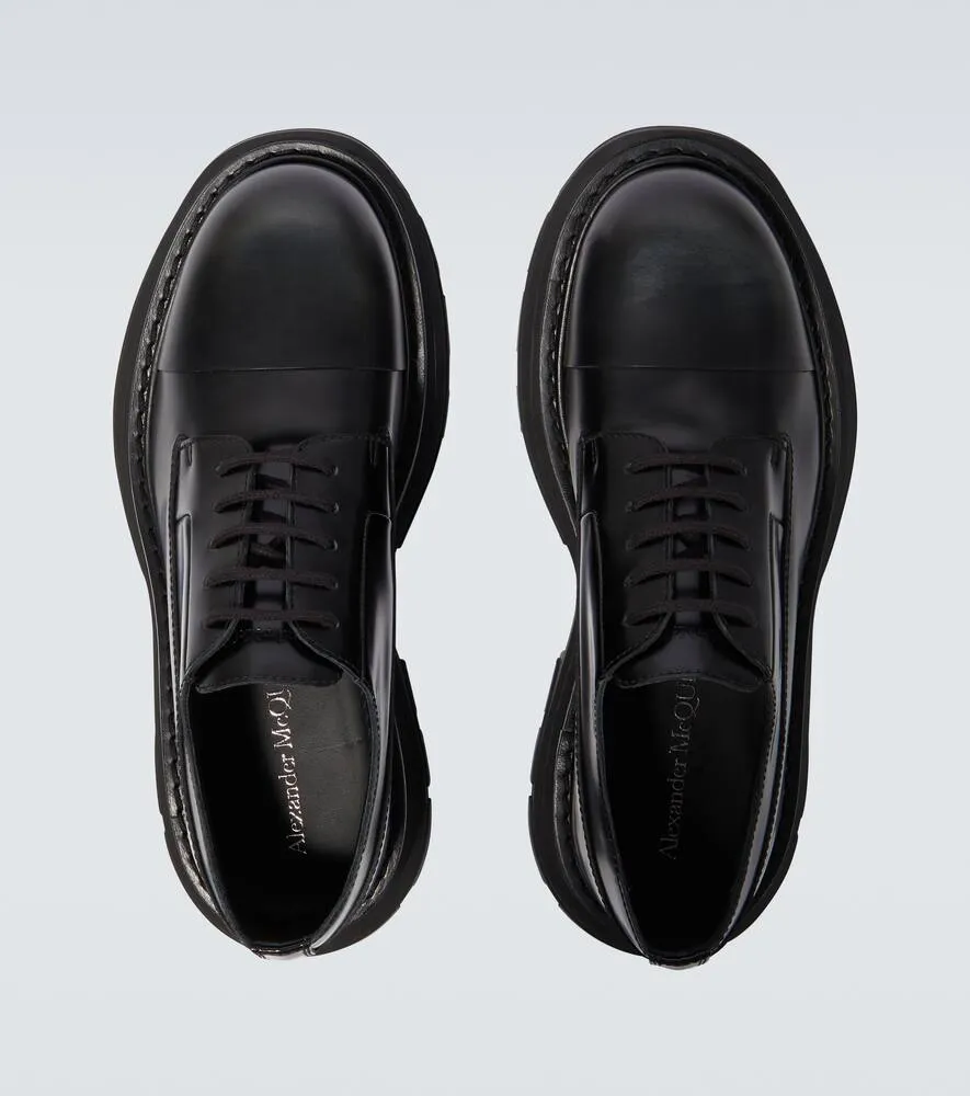 Alexander McQueen Tread leather Derby shoes