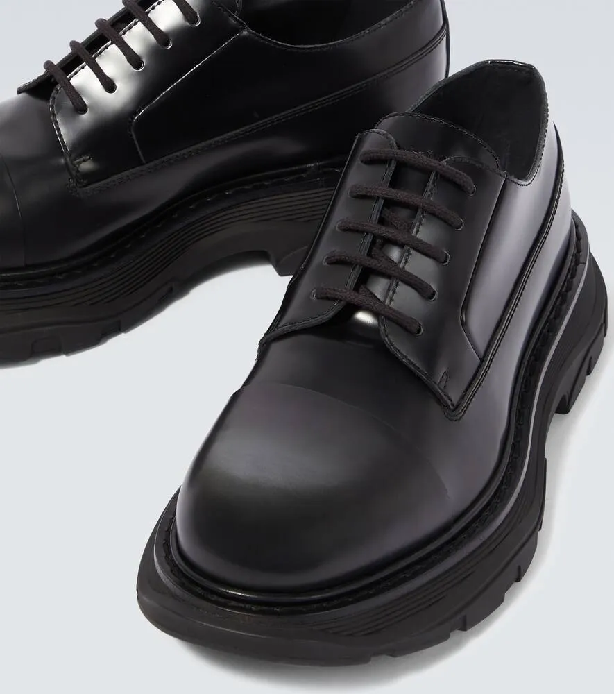 Alexander McQueen Tread leather Derby shoes