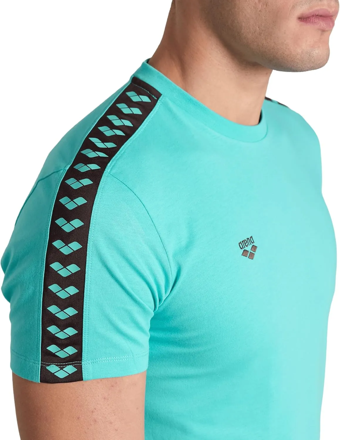 ARENA Men's Team T-Shirt 100% Cotton Slim Fit Short Sleeve Casual Athletic Wear