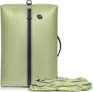 BAGAIL TPU Vacuum Bag for Travel, Reusable Compression Bag with IPX8 Waterproof Zipper, Save Space for Suitcase, Backpack and Carry on (Green, Large, No Pump)