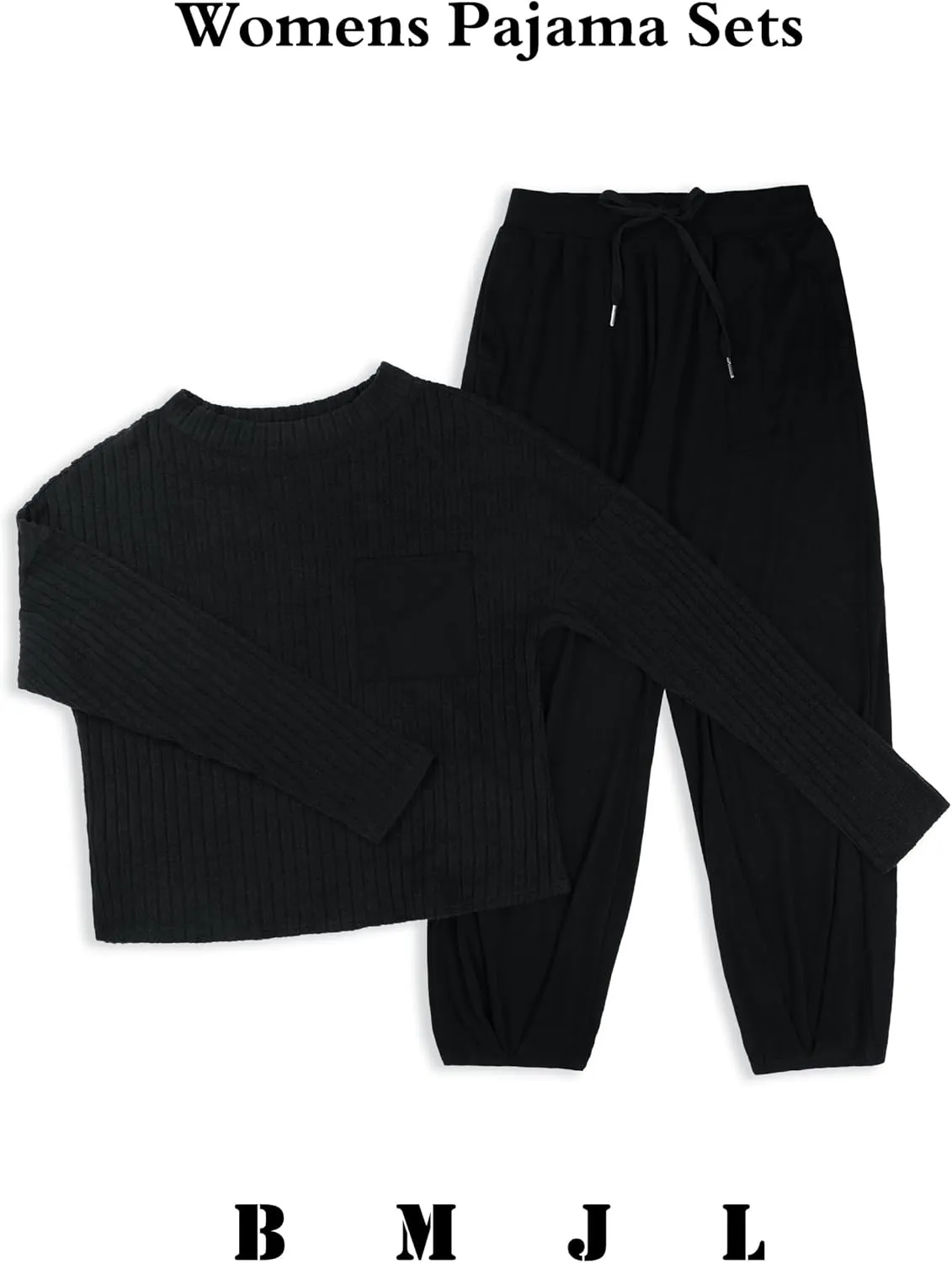 BMJL Womens Lounge Set Pajamas Long Sleeve Top and Sweat Pants Sweater Set 2 Pieces Outfits Fall 2024