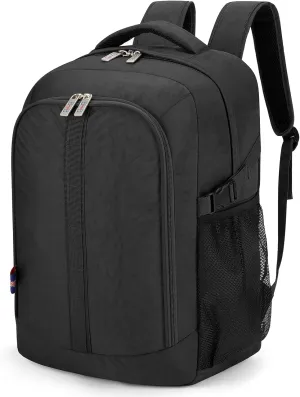 Boardingblue Under-Seat Backpack for Spirit, Frontier, American - Fits 18 x 13 x 8 Inches - Perfect Personal Item for Easy Air Travel - TSA Approved (Black)
