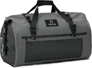 BORLENI Waterproof Motorcycle Dry Bag 500D PVC Motorcycle Dry Duffel Bag Luggage Tail Bag for Motorcycling Skiing Travel Hiking Camping (Gray,30L)