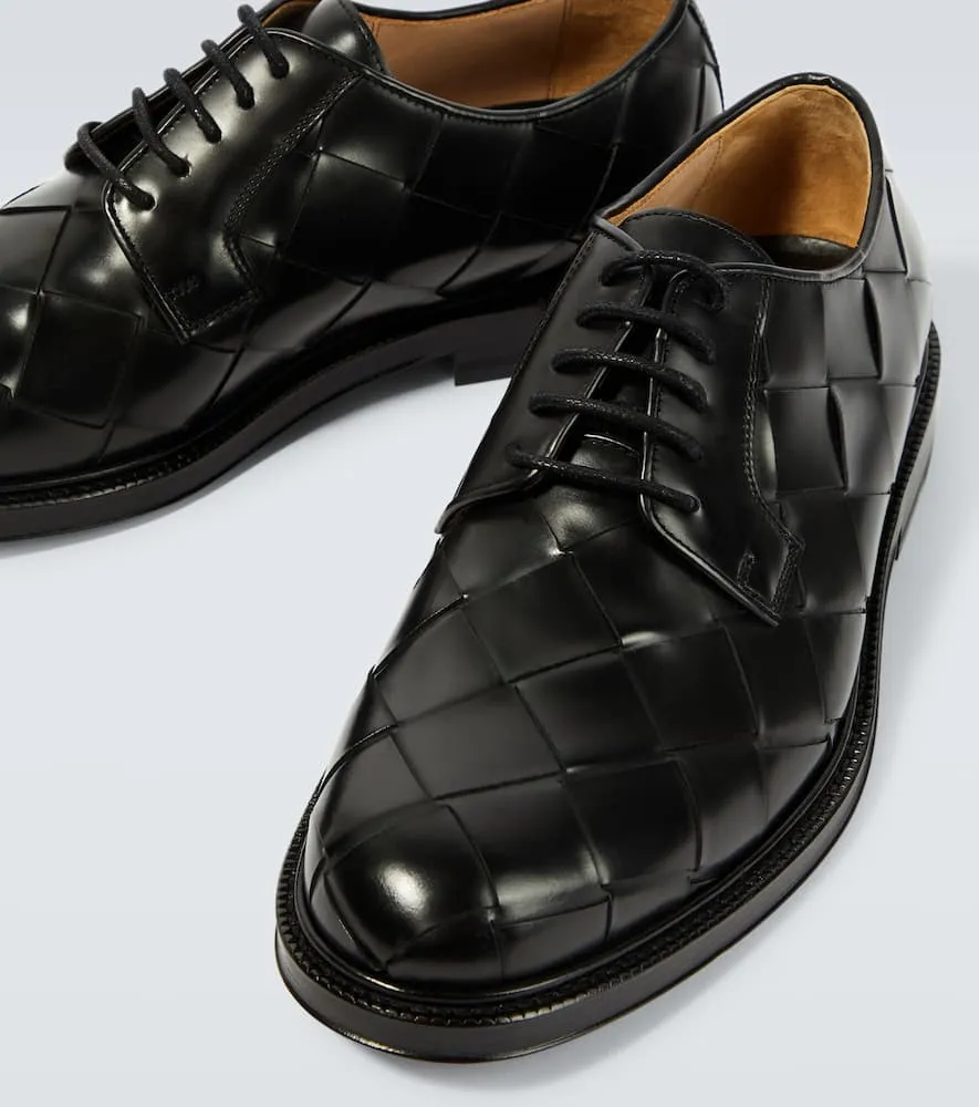 Bottega Veneta Intrecciato leather Derby shoes