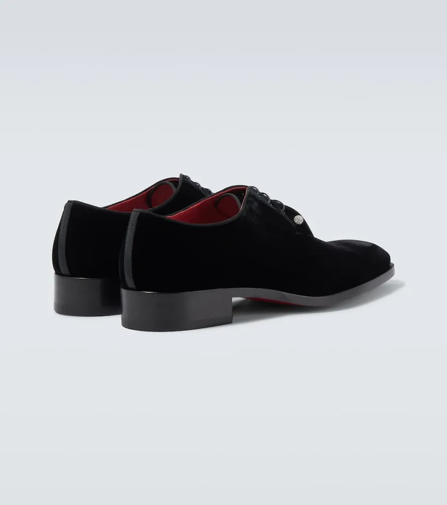 Christian Louboutin Chambeliss velvet Derby shoes