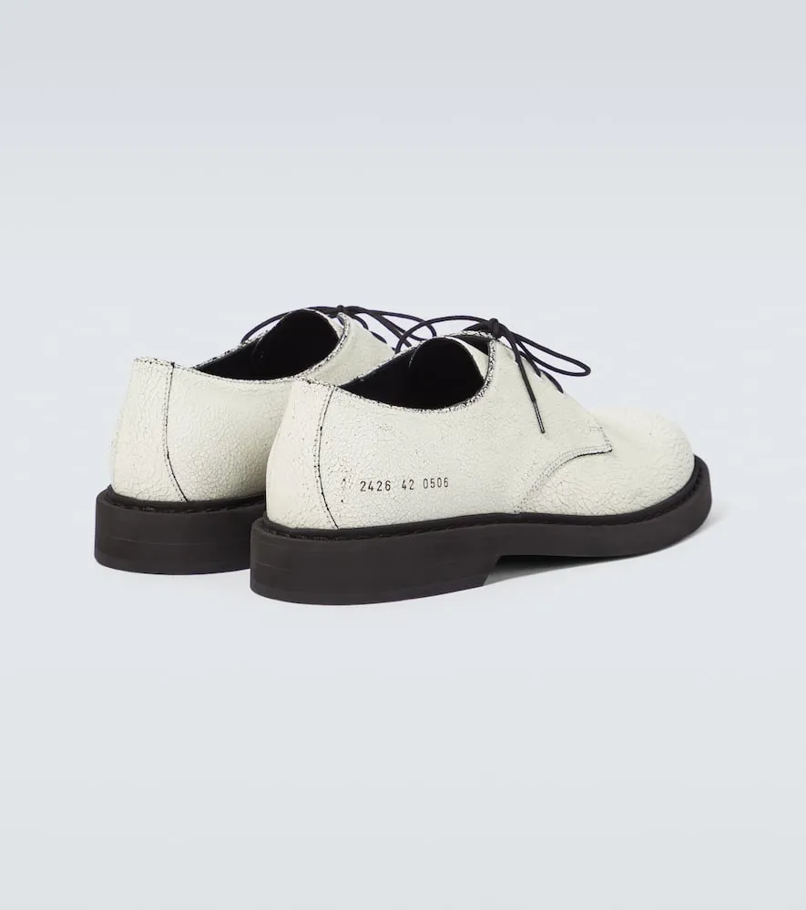 Common Projects Cracked leather Derby shoes