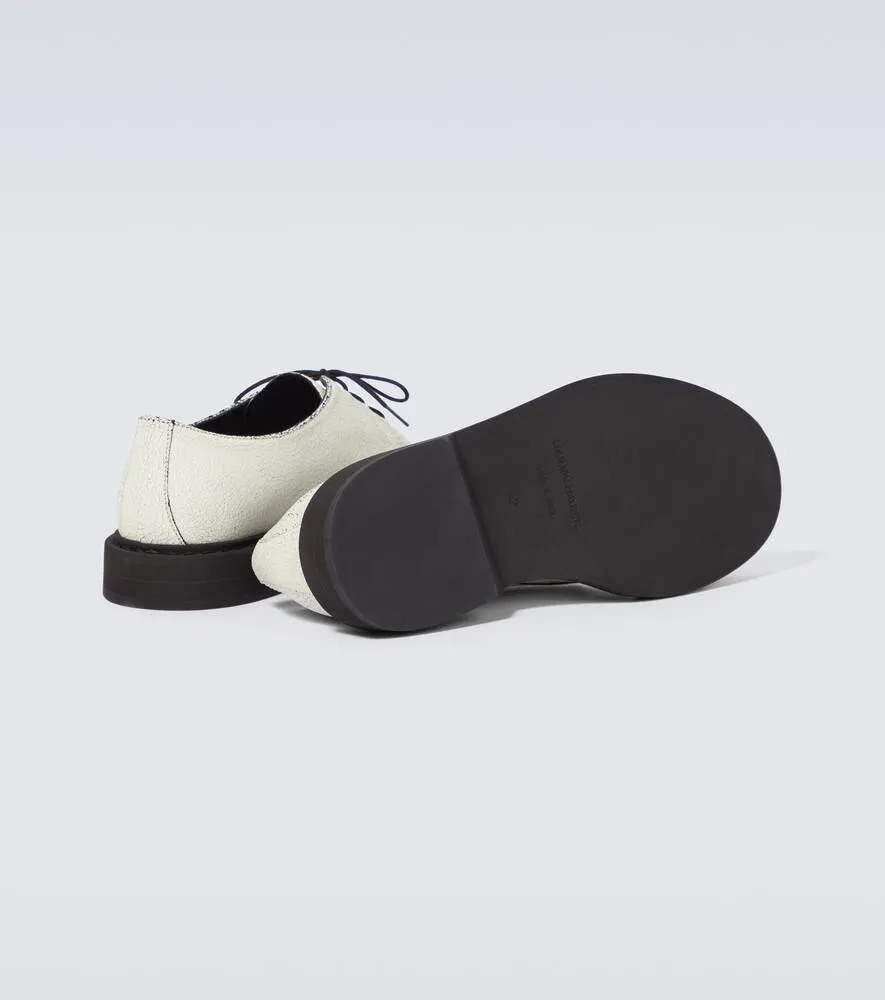 Common Projects Cracked leather Derby shoes