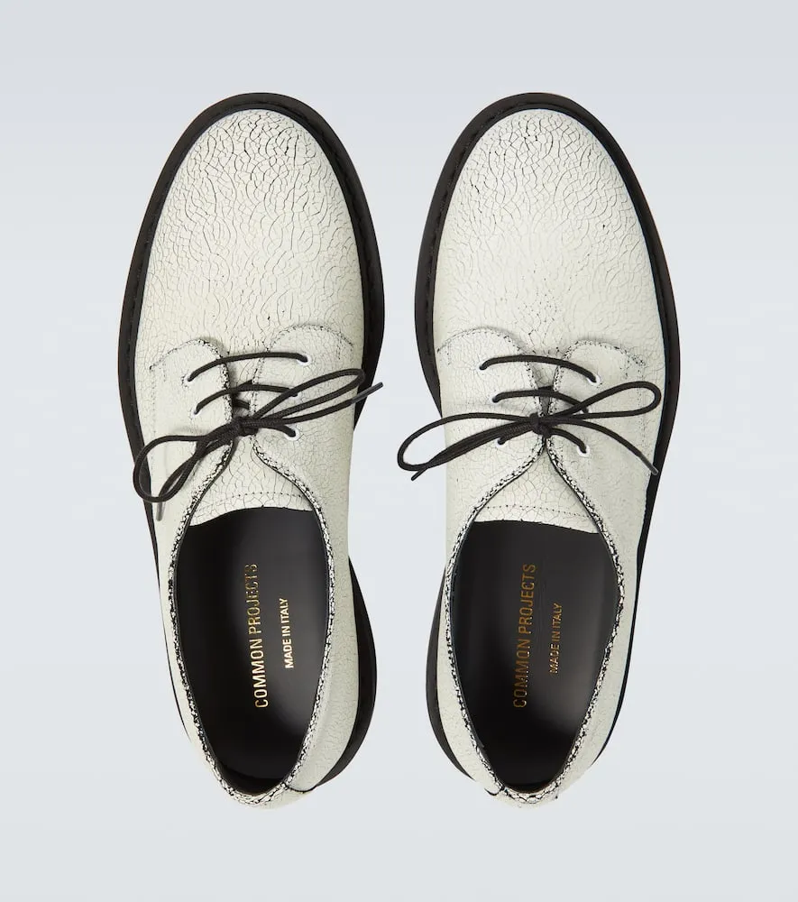 Common Projects Cracked leather Derby shoes