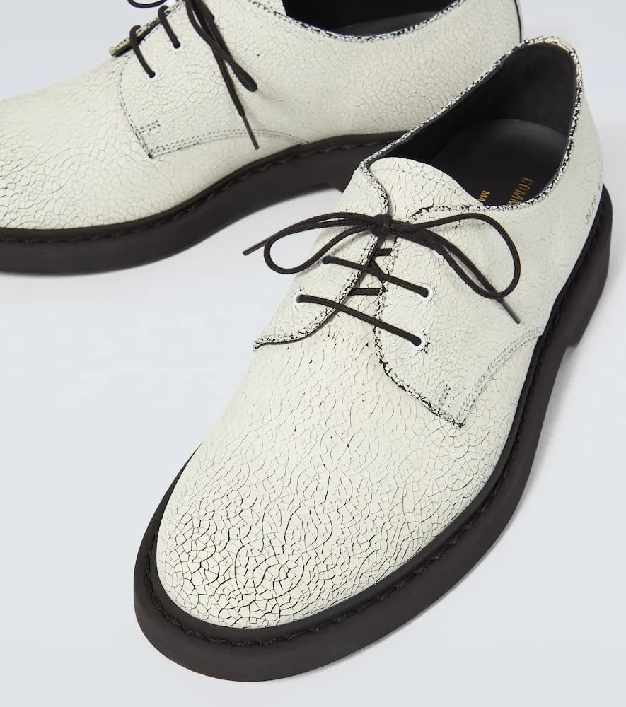 Common Projects Cracked leather Derby shoes