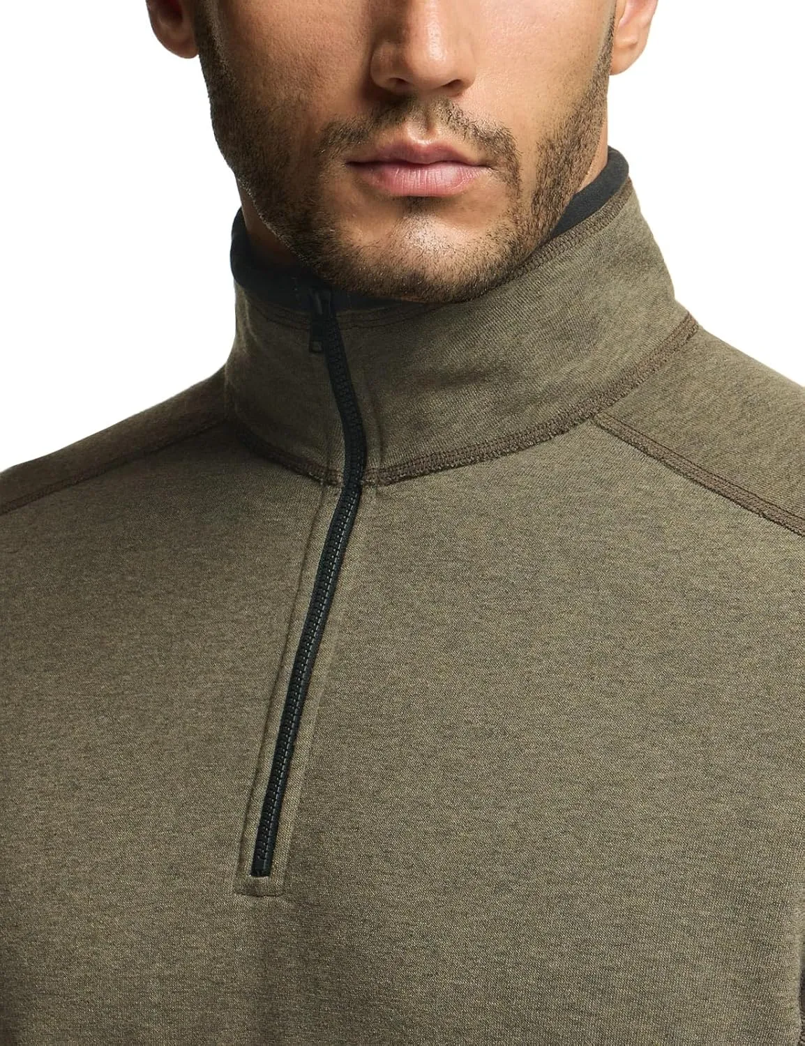 CQR Men's Thermal Fleece Half Zip Pullover, Winter Outdoor Warm Sweater, Lightweight Long Sleeve Sweatshirt