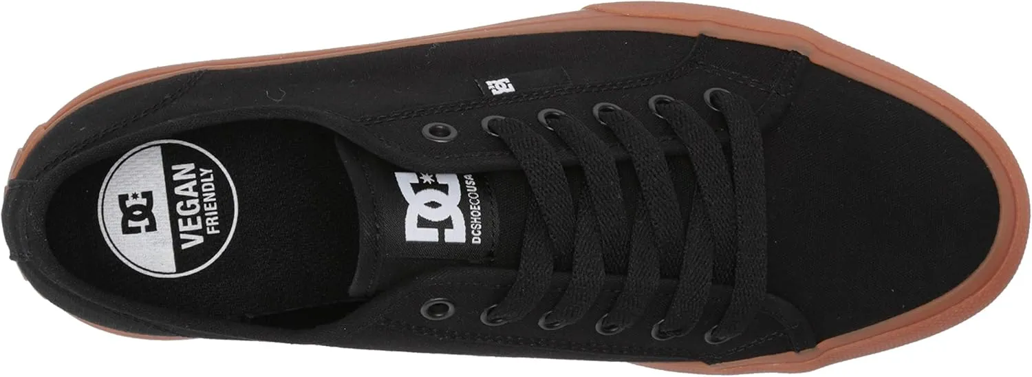 DC Shoes Men's Manual Low Top Vegan Friendly Casual Skate Shoe