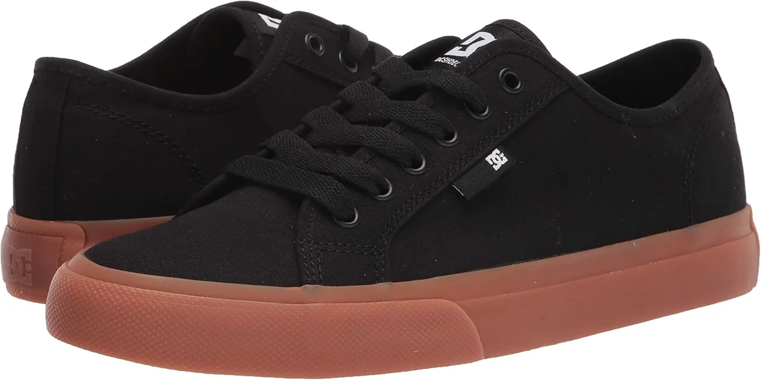 DC Shoes Men's Manual Low Top Vegan Friendly Casual Skate Shoe