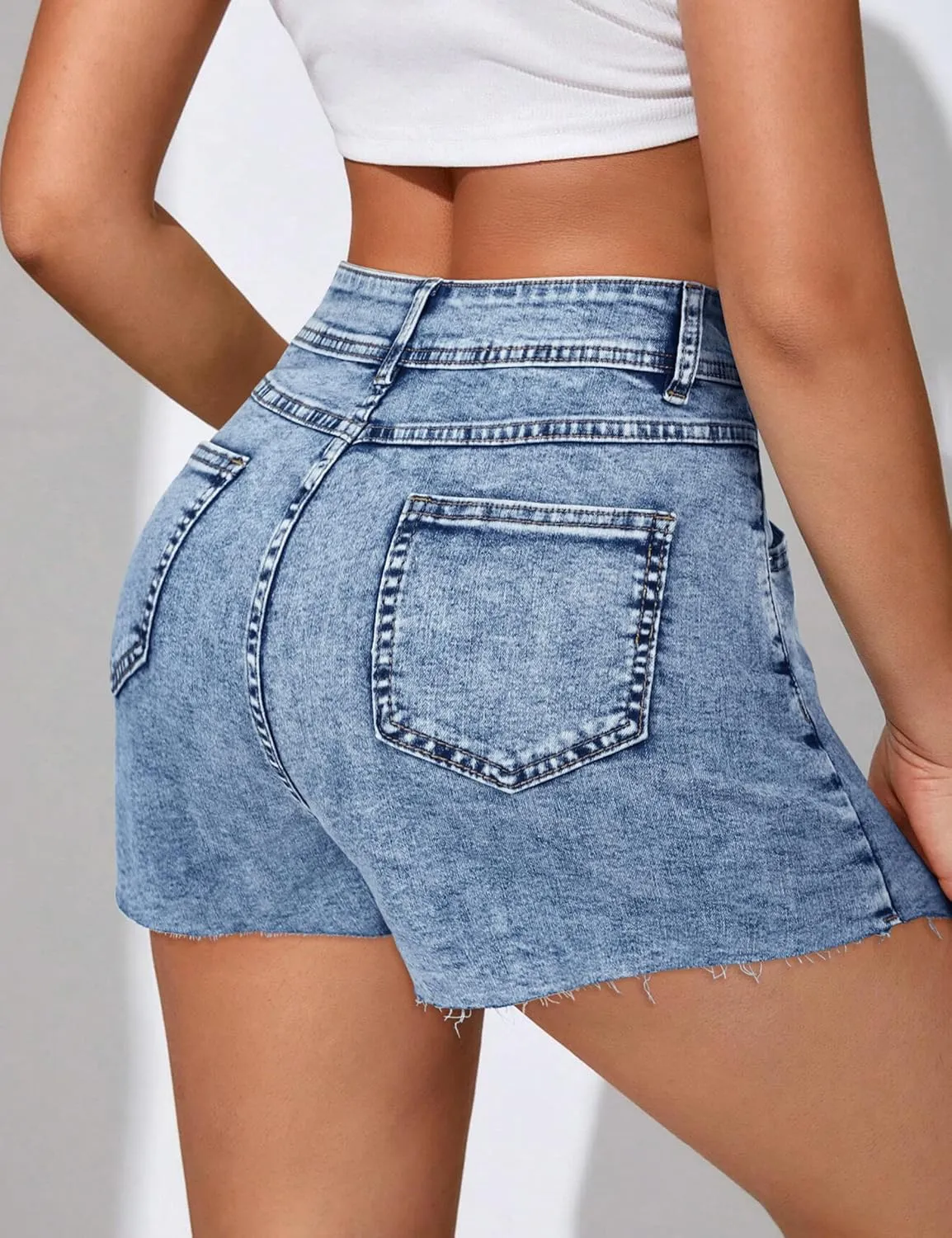 Denim Skort for Women High Waisted U Hem Y2K Jean Skort for Women Trendy Mini Skirt with Shorts and Pockets