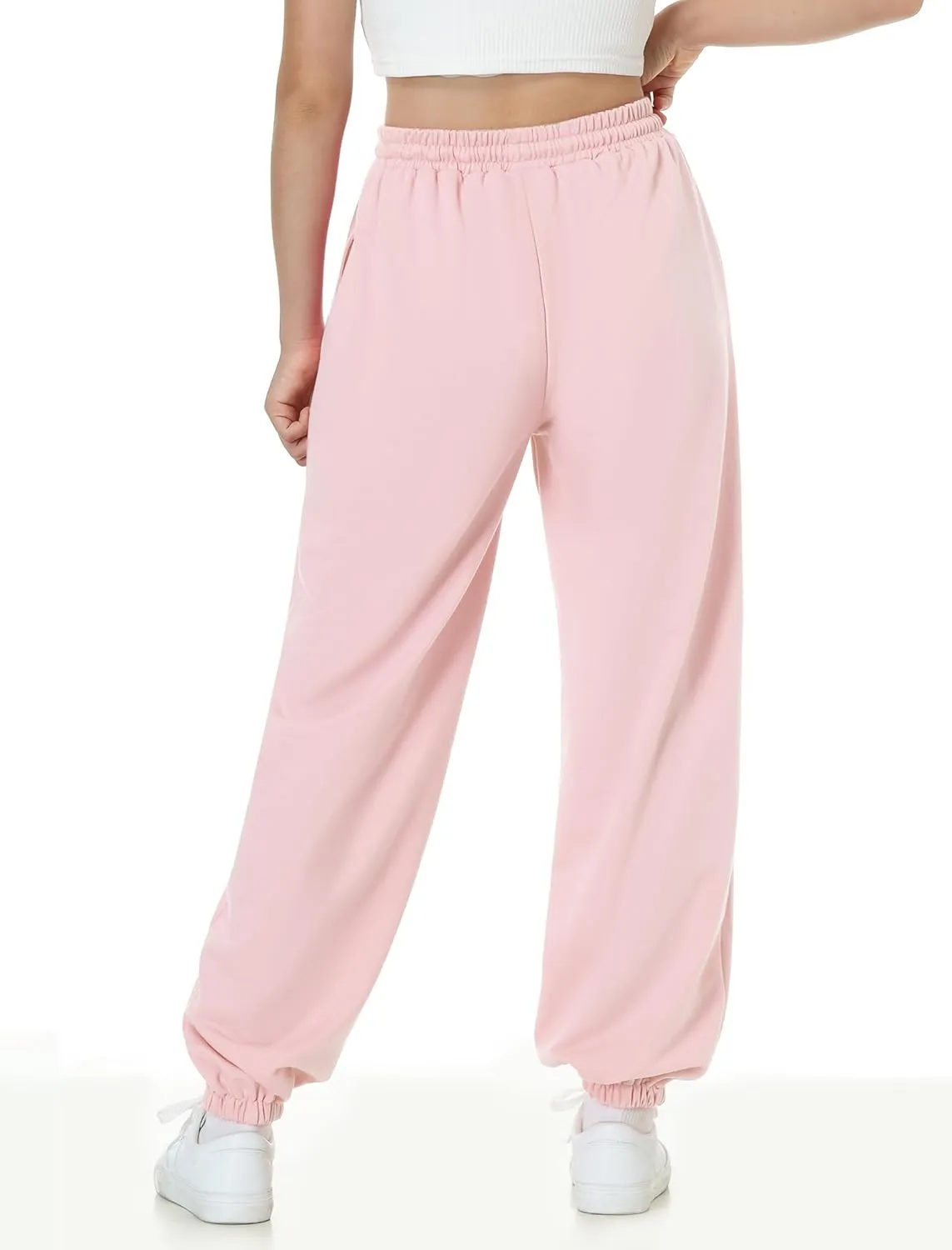 EXARUS 3 Pack Girls Sweatpants Letter Graphic Print with Pockets Sweat Pants High Waisted Cute Joggers 6-14Y