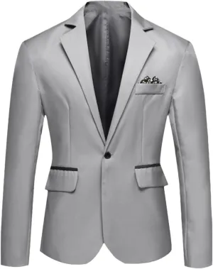 Fashion Business Men's Blazer Jacket Slim Fit Wedding Dress Suit Jackets Groomsman Party Suit Outwear For Man