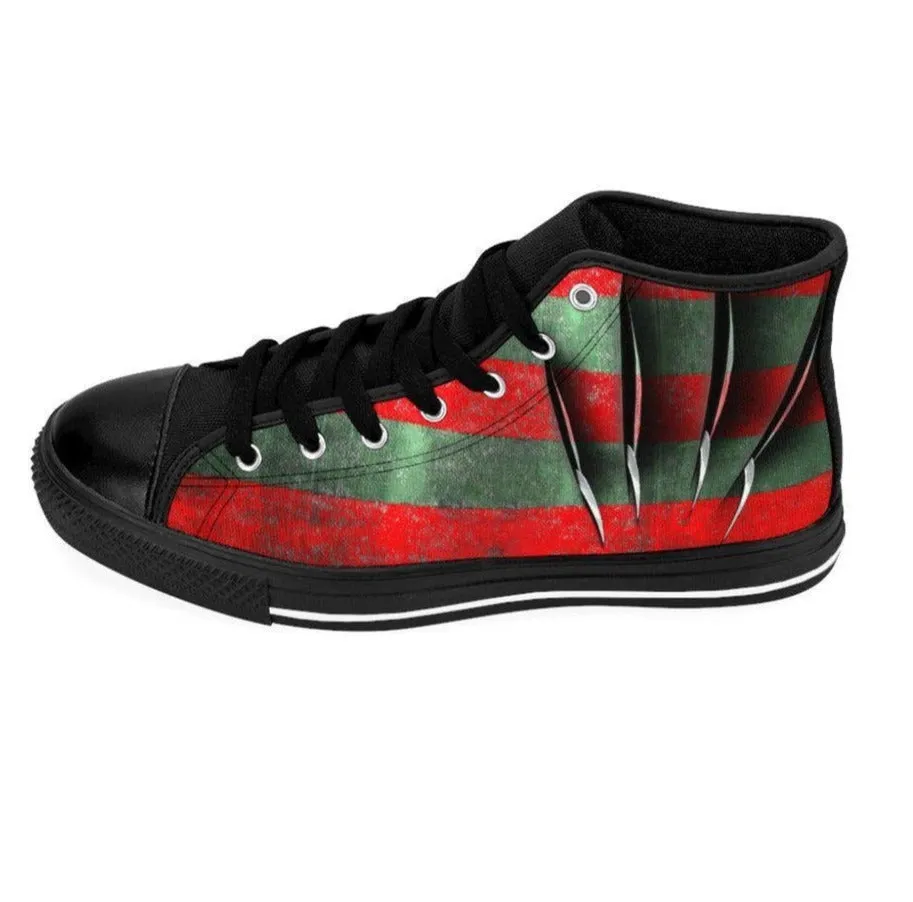 Freddy's Claws - Krueger's Horror Freak High-top Canvas Sneakers