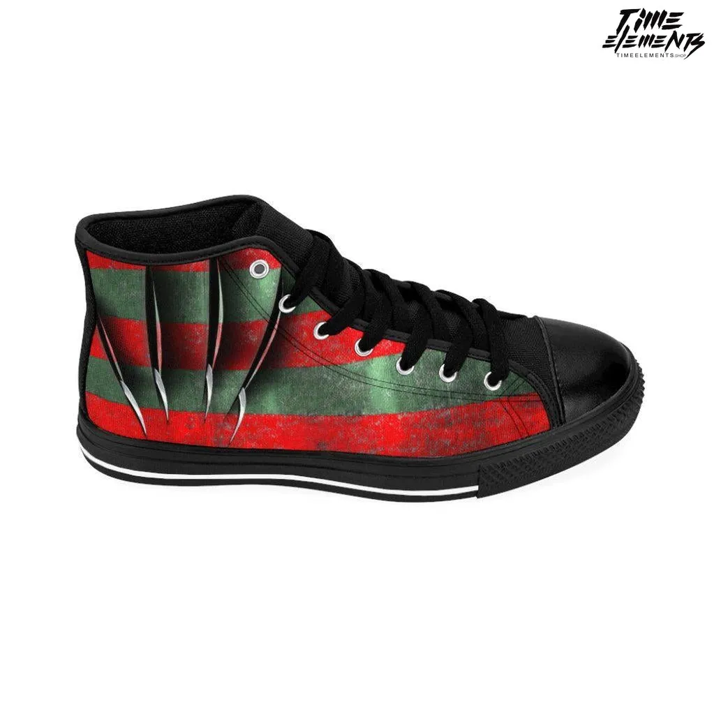 Freddy's Claws - Krueger's Horror Freak High-top Canvas Sneakers