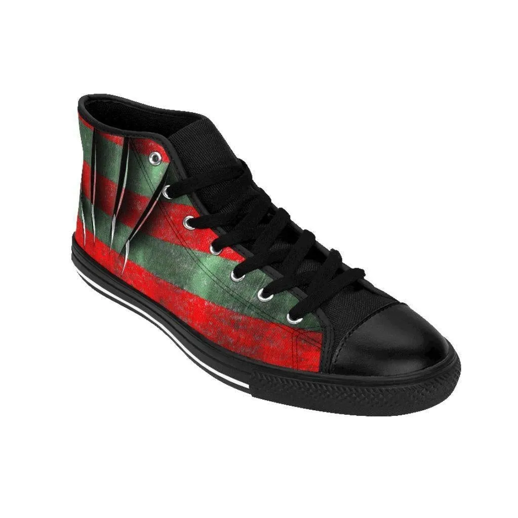 Freddy's Claws - Krueger's Horror Freak High-top Canvas Sneakers