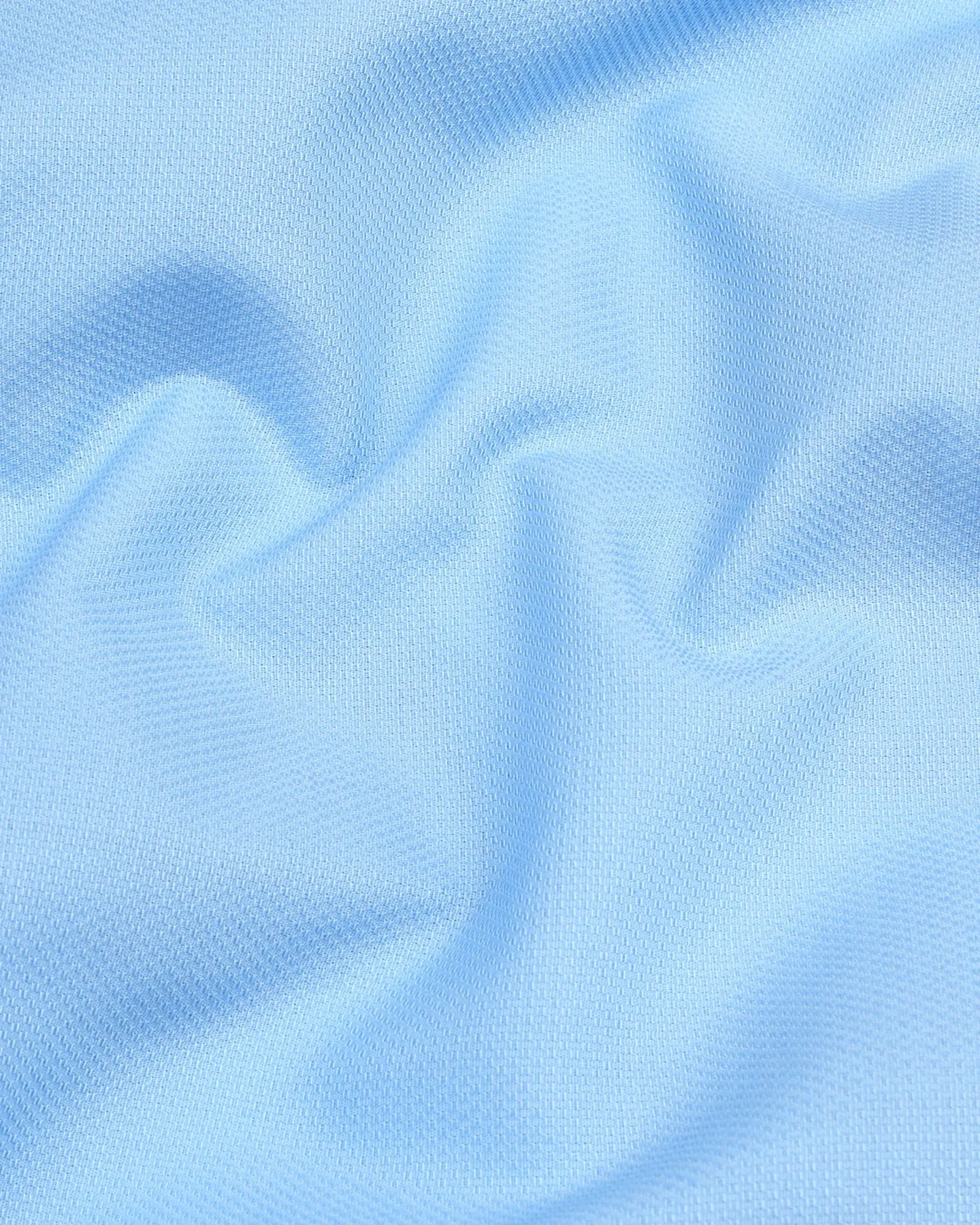 Iconic SkyBlue Dobby Cotton Solid Shirt