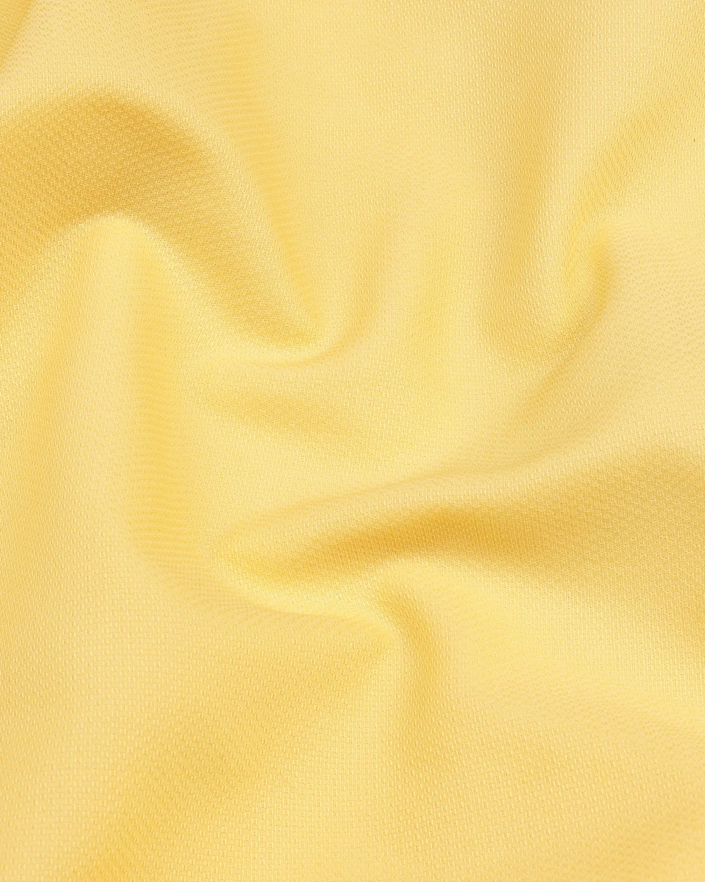 Iconic Yellow Dobby Cotton Solid Shirt
