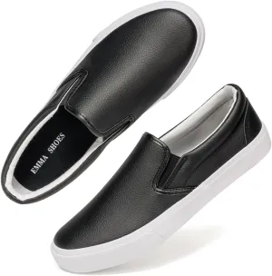 Low-Top Slip Ons Women's Fashion Sneakers Casual Canvas Sneakers for Women Comfortable Flats Breathable Padded Insole Slip on Sneakers Women Low Slip on Shoes