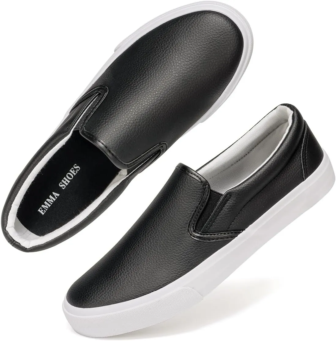 Low-Top Slip Ons Women's Fashion Sneakers Casual Canvas Sneakers for Women Comfortable Flats Breathable Padded Insole Slip on Sneakers Women Low Slip on Shoes