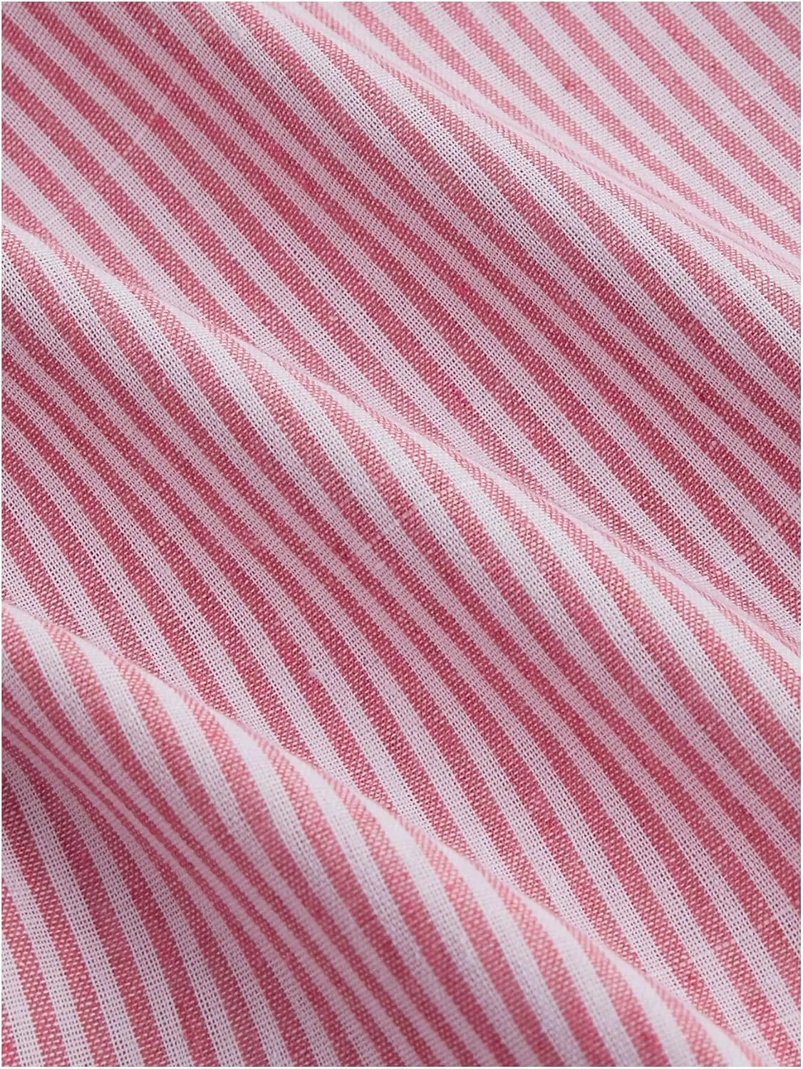 MakeMeChic Women's Plus Size Striped Pants Drawstring Waist Straight Leg Trousers Lounge Pants