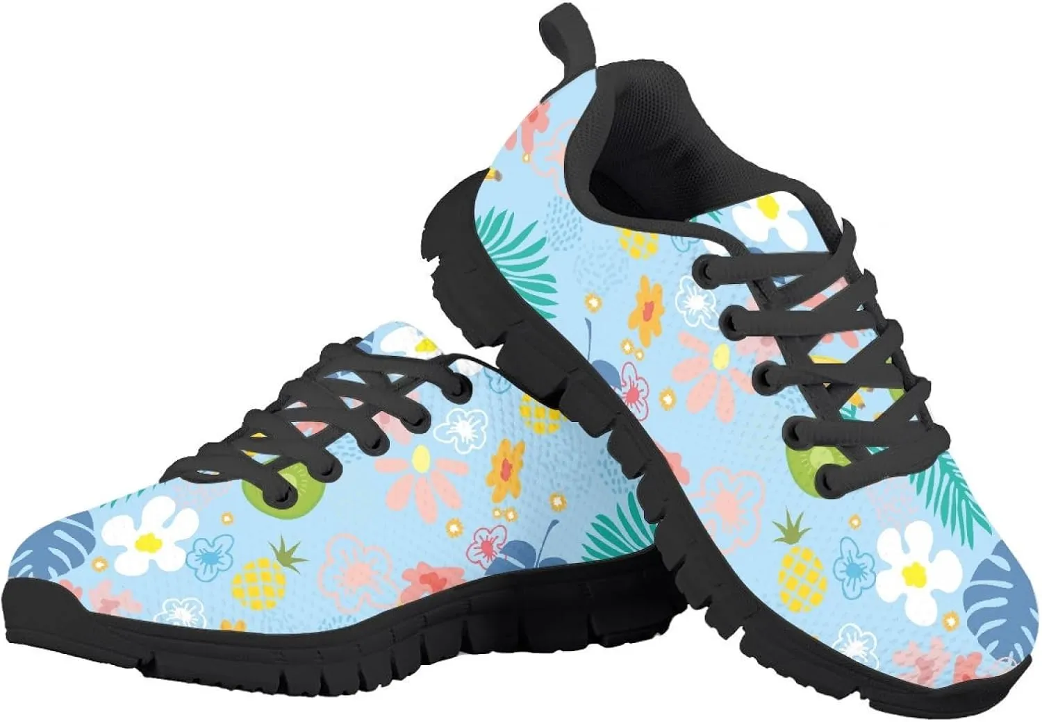 MARSVOVO Print Sneakers for Kids Lightweight Breathable Non Slip Athletic Kids Running Shoes Fashion Most Comfortable School Travel Playing School Walking Shoes for Boys Girls