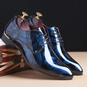Men Dress Shoes Floral Pattern Men Shoes Leather Designer Brand Oxford Men Formal Shoes Fashion Men Wedding Shoes Business