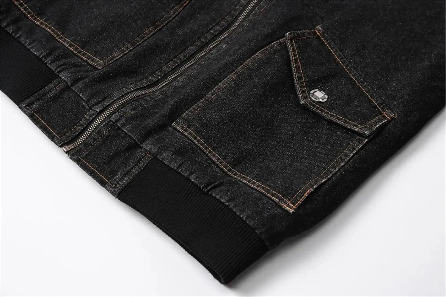 Men's Fleece Lined Denim Trucker Jacket Thick Warm Jeans Coats Casual Lapel Full Zip Winter Jacket