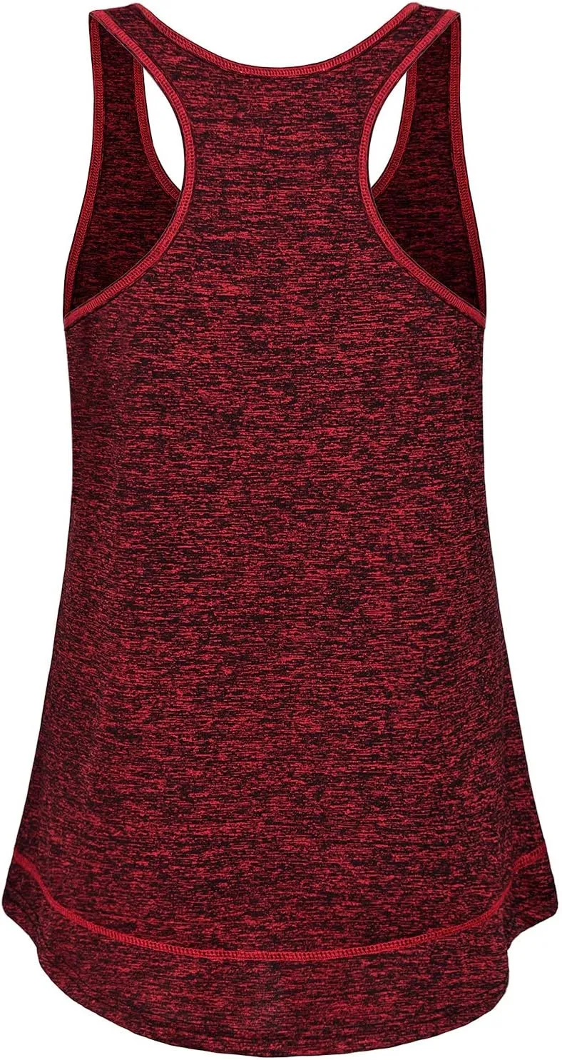 MOQIVGI Womens Racerback Workout Tank Tops Sleeveless Activewear Yoga Gym Sports Shirts
