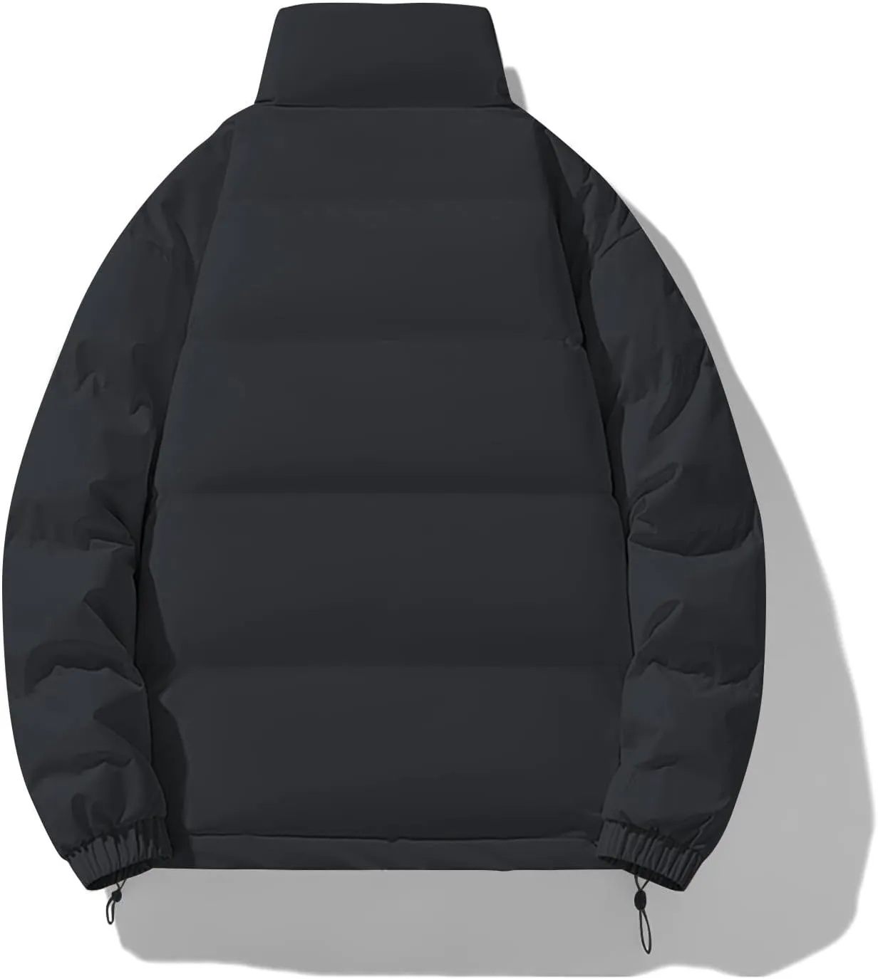 Muscularfit Men's Puffer Jacket Causal Fashion Full Zip Quilted Puffer Down Jacket Quilted Lined Winter Coats Waterproof Coat