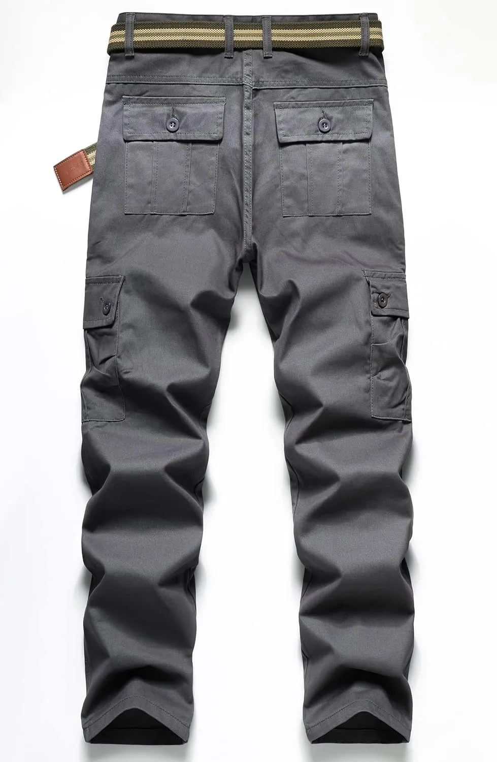 SEAUR Men's Tactical Cargo Pants Loose Straight Work Outdoor Pants Stretch Hiking Tactical Pants Trousers with Multi-Pocket