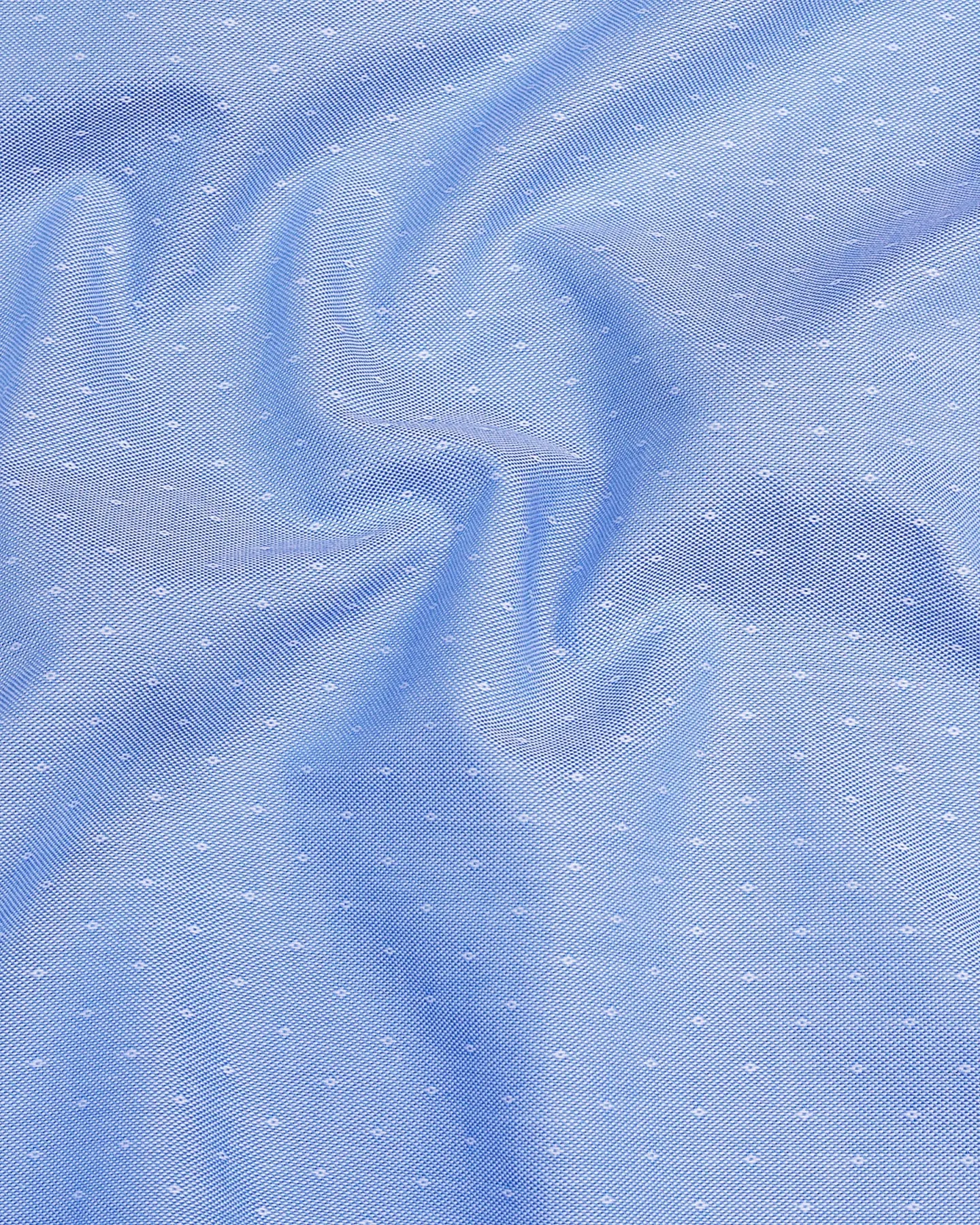 SkyBlue With Micro Diamond Shaped Dobby Cotton Formal Shirt
