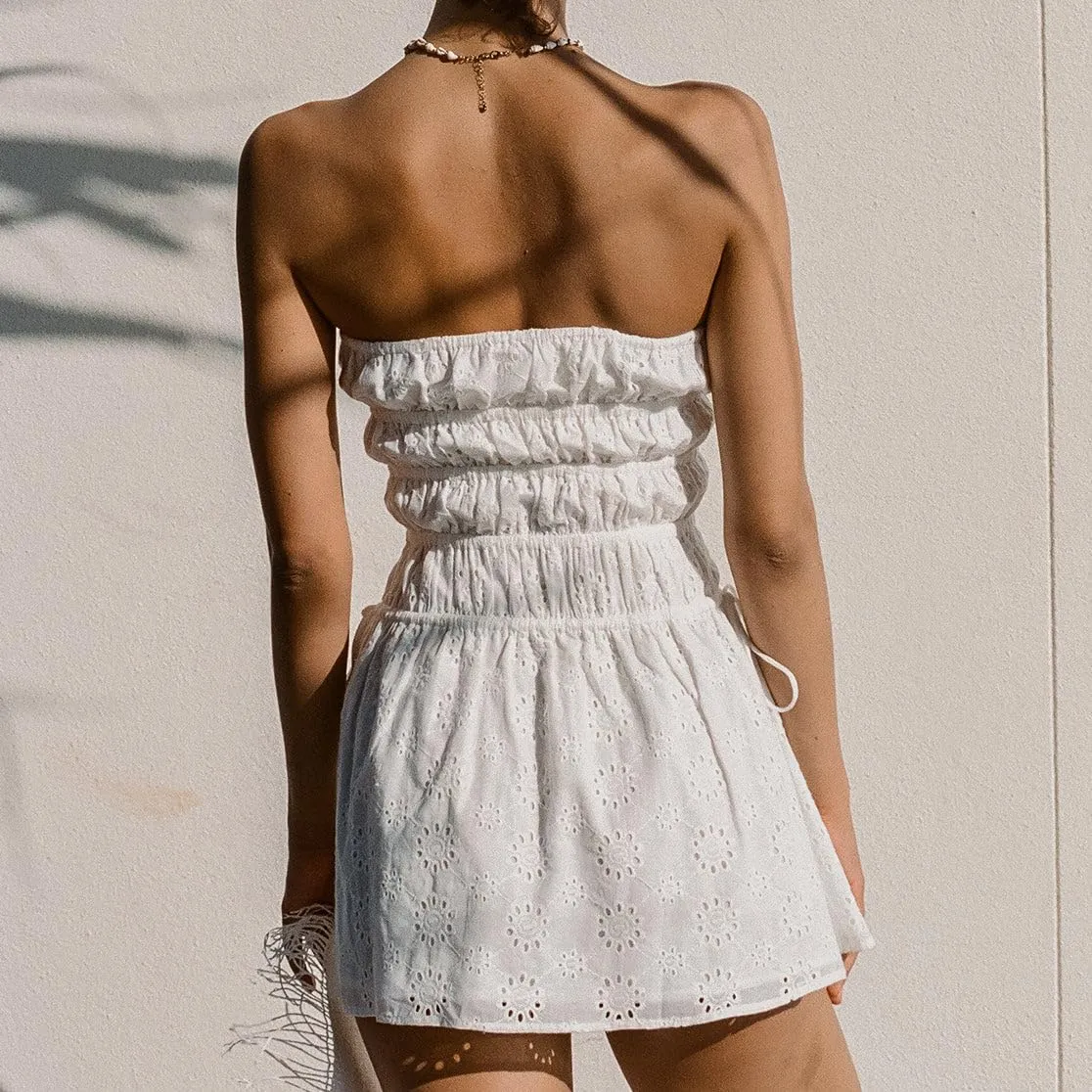 SOLILOQUY Y2k Fairy Strapless Mini Dress for Women Retro Bandeau Tube Top Bodycon Party Dress Evening Cocktail Short Dress