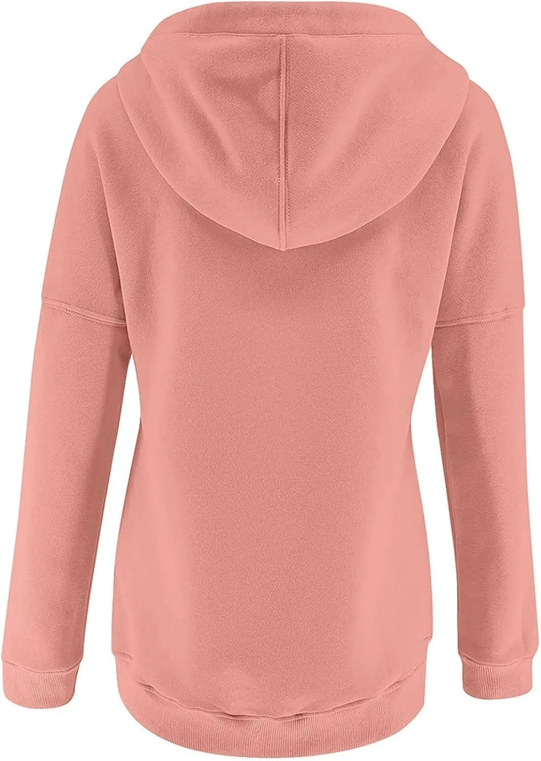 Sweatshirt for Women Zip Up Women's Casual Hoodies Long Sleeve Solid Lightweight Pullover Tops Loose Sweatshirt with Pocket
