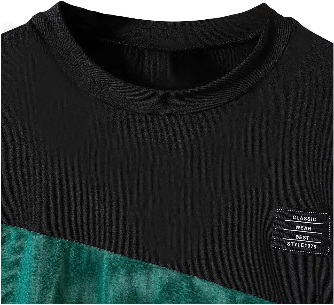 SweatyRocks Boy's Letter Tees Graphic Print Tops Color Block Crewneck Short Sleeve Casual T Shirts