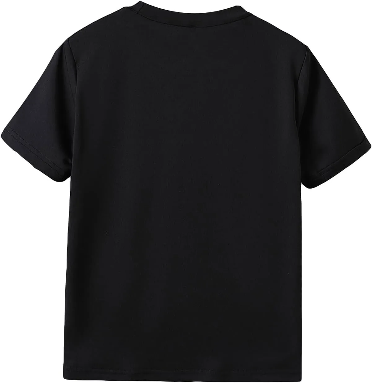 SweatyRocks Boy's Letter Tees Graphic Print Tops Color Block Crewneck Short Sleeve Casual T Shirts