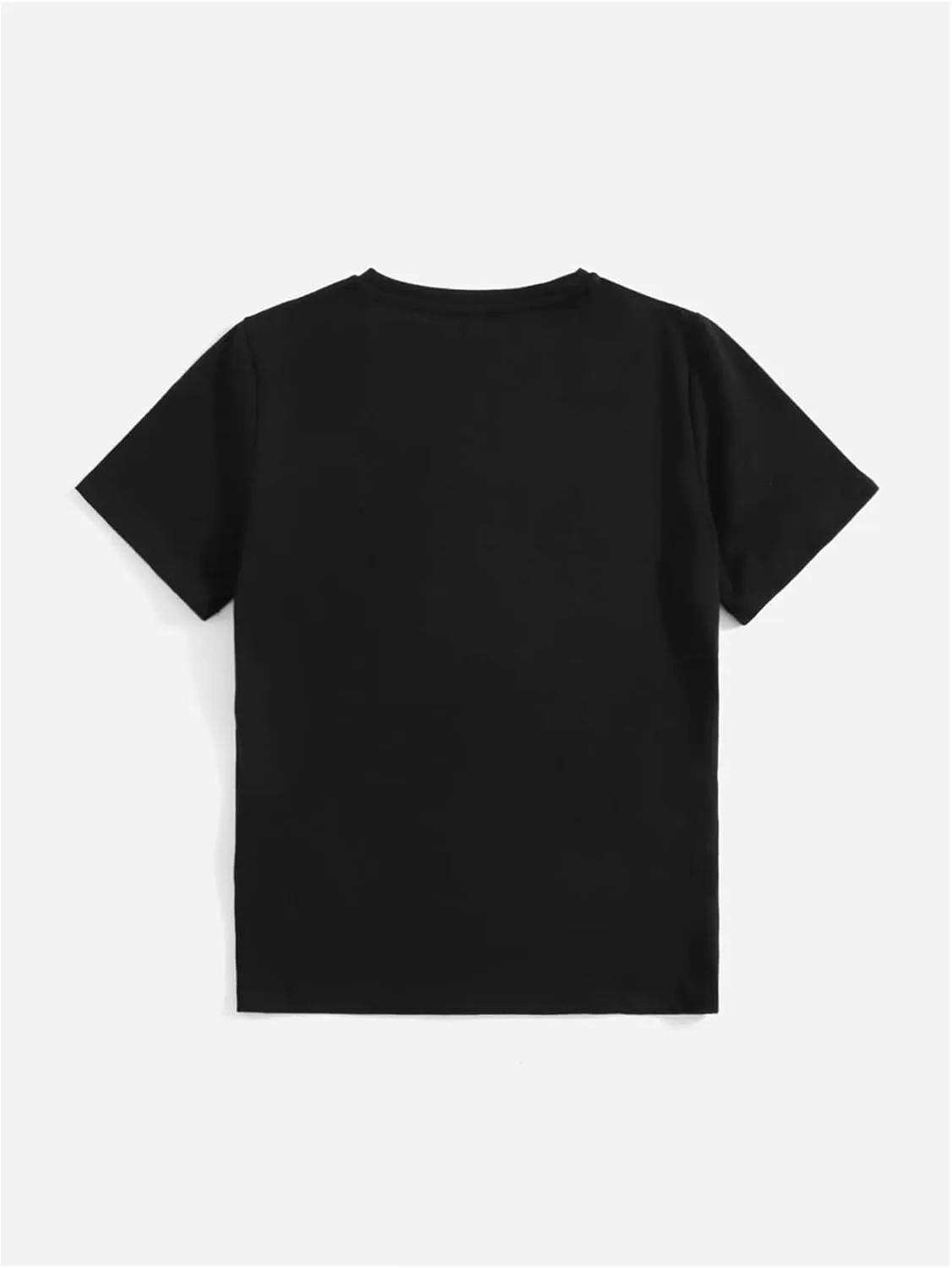 SweatyRocks Boy's Letter Tees Graphic Print Tops Crewneck Short Sleeve Casual T Shirts