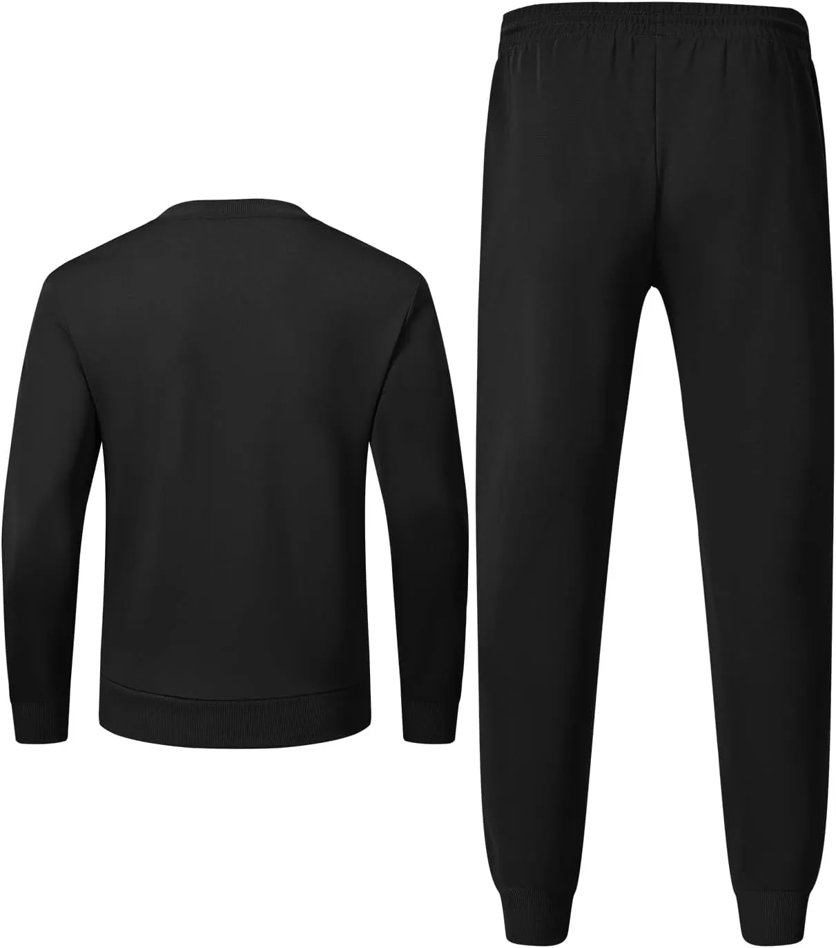 TBMPOY Mens Sweatsuits Tracksuits 2 Piece Set Jogging Outfits Long Sleeve Shirts Jogger Pants Sweat Track Suits Casual