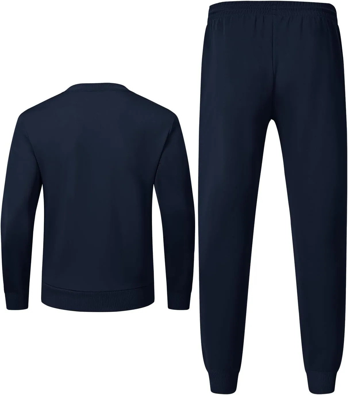 TBMPOY Mens Sweatsuits Tracksuits 2 Piece Set Jogging Outfits Long Sleeve Shirts Jogger Pants Sweat Track Suits Casual