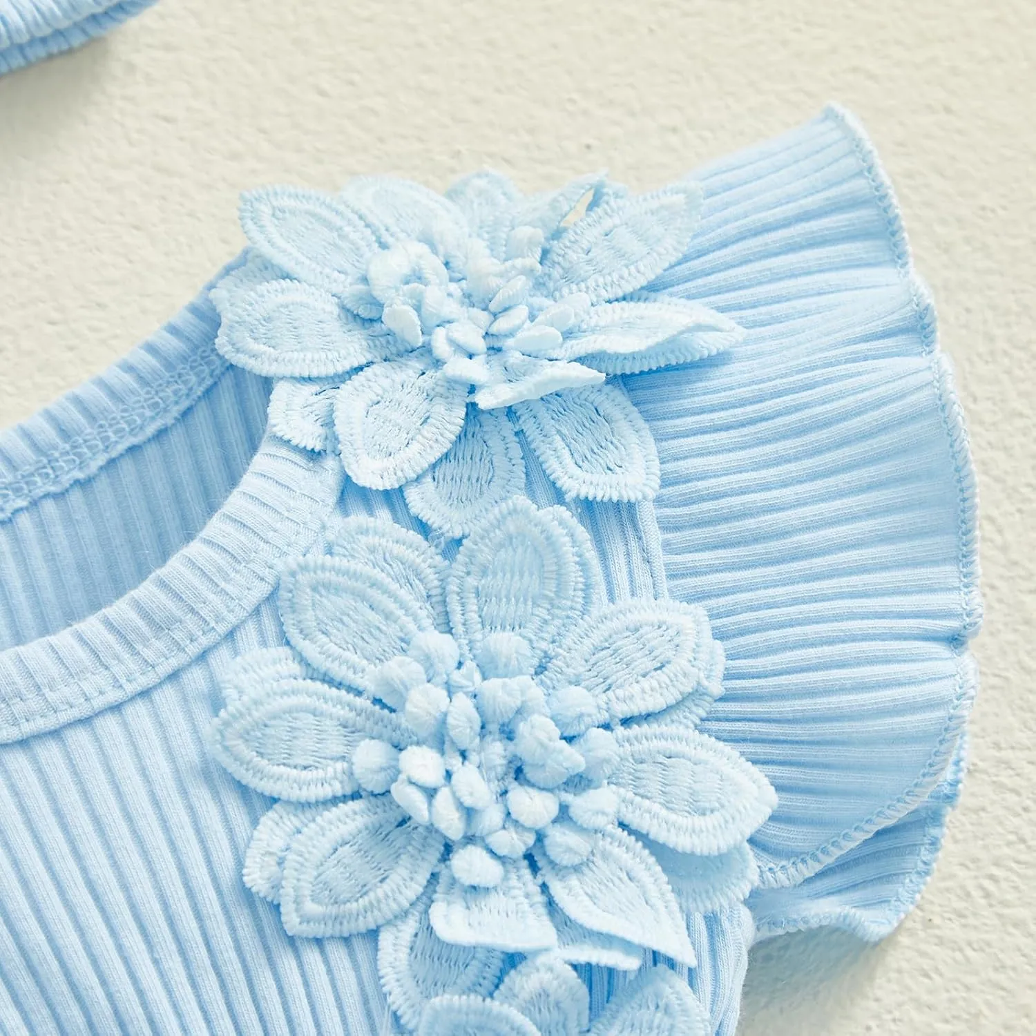 Toddler Baby Girl Summer Clothes Mesh Tutu Romper Dress Sleeveless Lace Dress with Headband