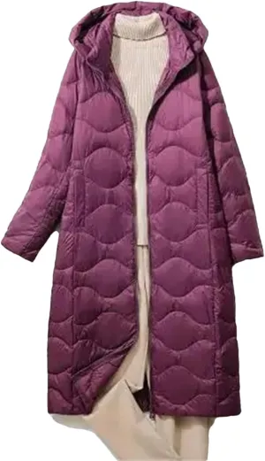 Winter Women Long Hooded Down Coat Warm Thick Down Jacket Parkas Female Loose Puffer Outwears