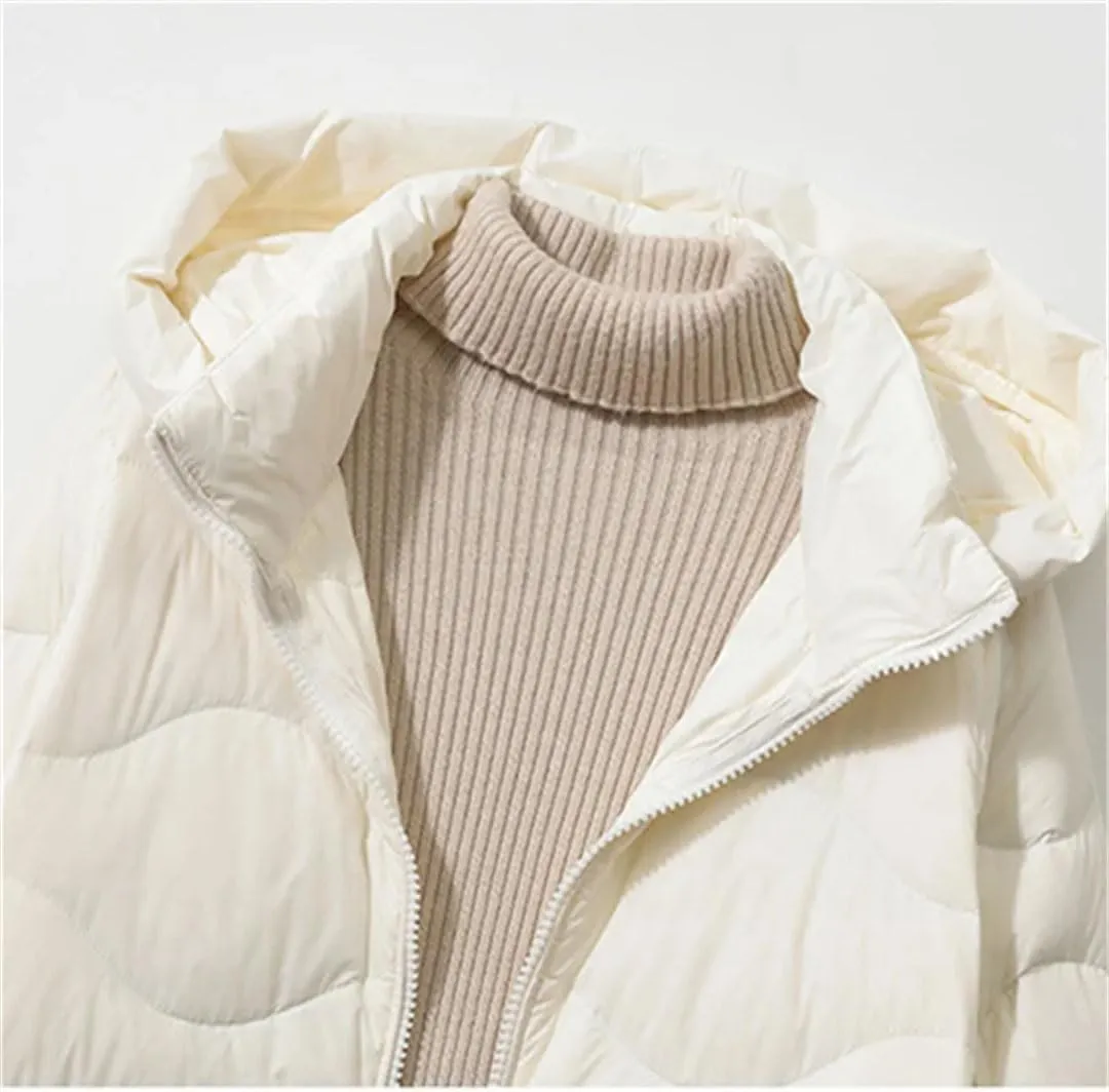 Winter Women Long Hooded Down Coat Warm Thick Down Jacket Parkas Female Loose Puffer Outwears
