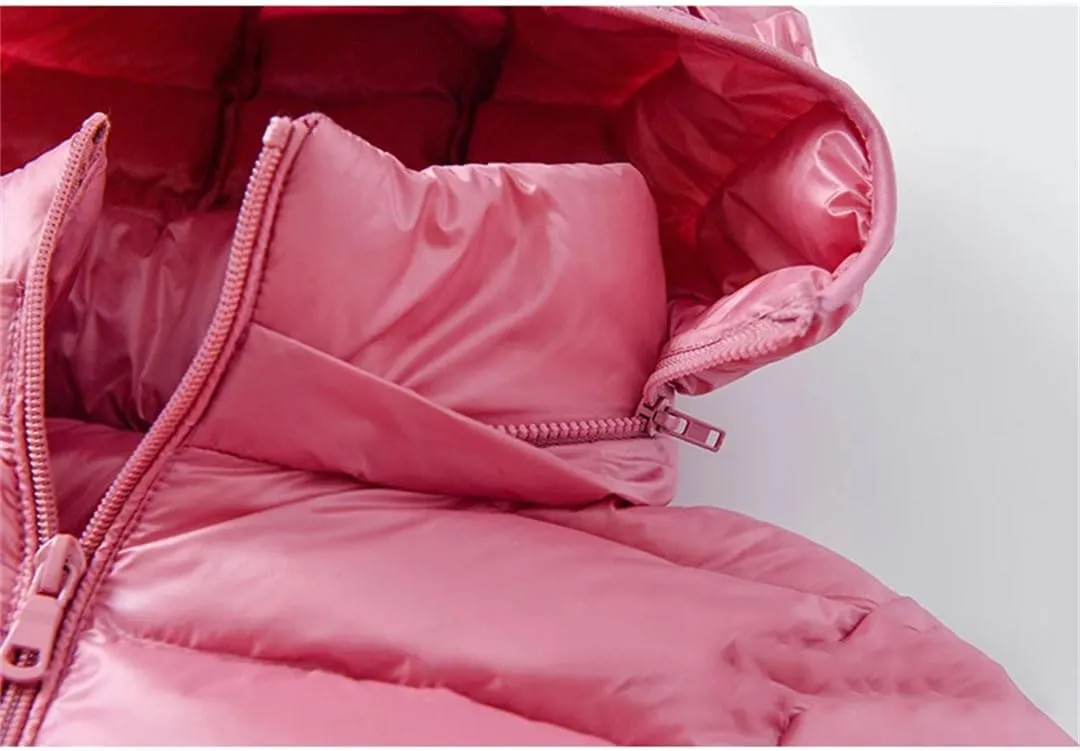 Winter Womens Fashion Slim Remove Hooded Parka Outerwear Down Jackets Long Thin Coat Puffer Jacket