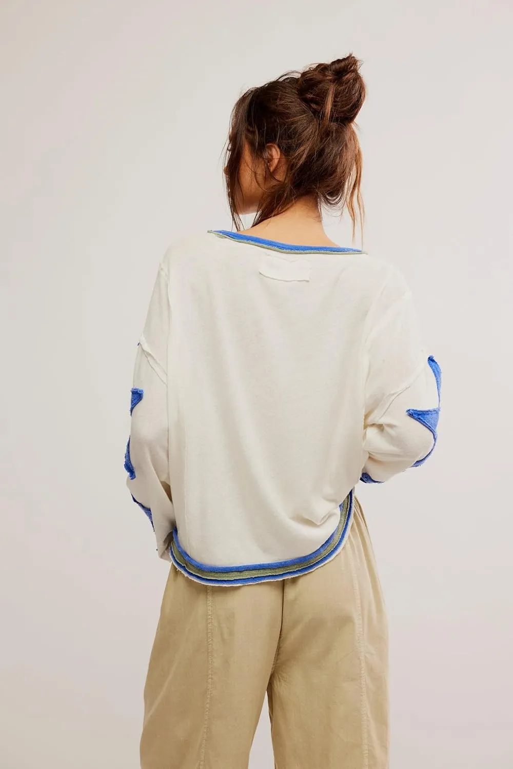 Women Oversized Graphic Sweatshirt Y2k Long Sleeve Vintage Crewneck Shirt Top Drop Shoulder Sweater Pullover