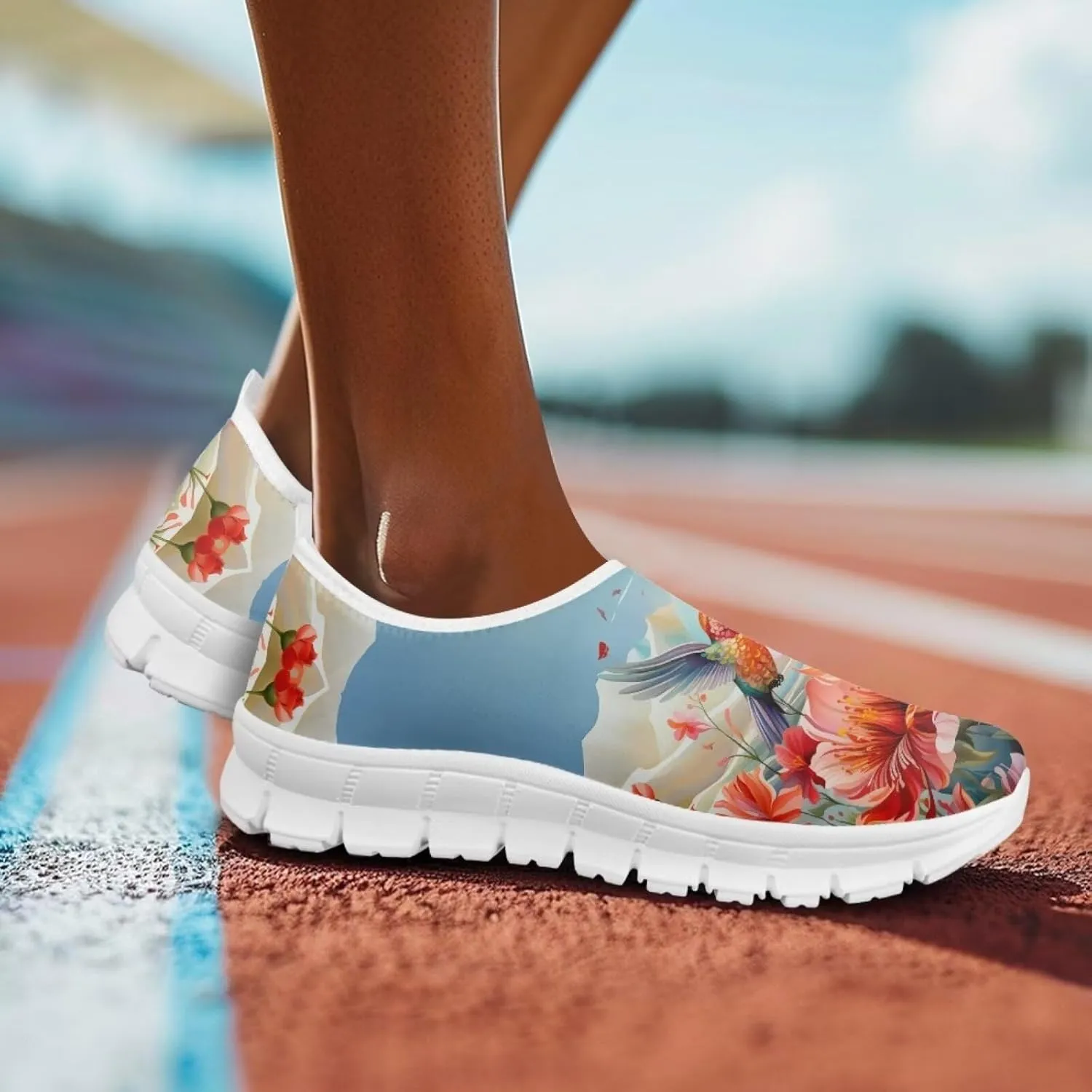 Women's Hummingbird Sneaker Comfortable Slip On Loafers Business Casual Work Shoes Leisure Driving Shoes