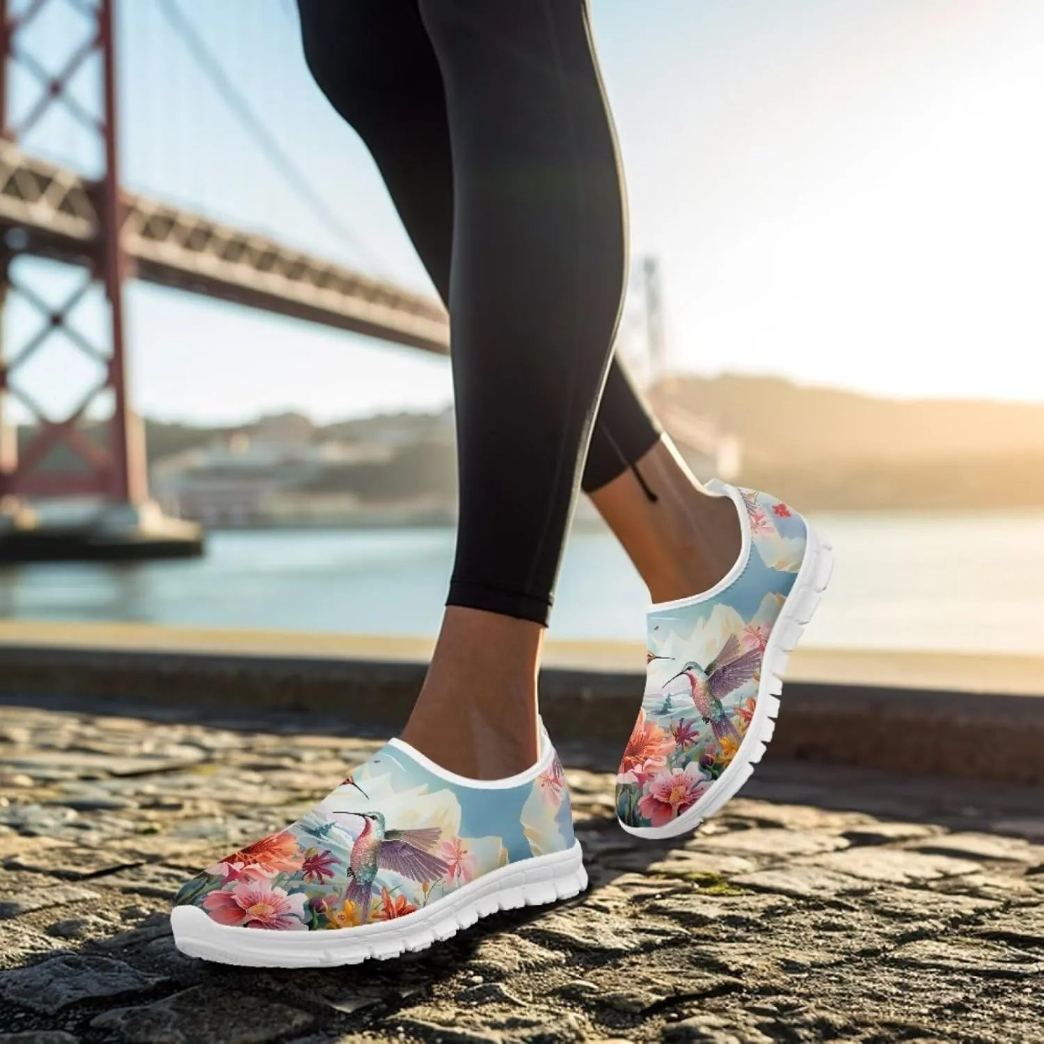 Women's Hummingbird Sneaker Comfortable Slip On Loafers Business Casual Work Shoes Leisure Driving Shoes